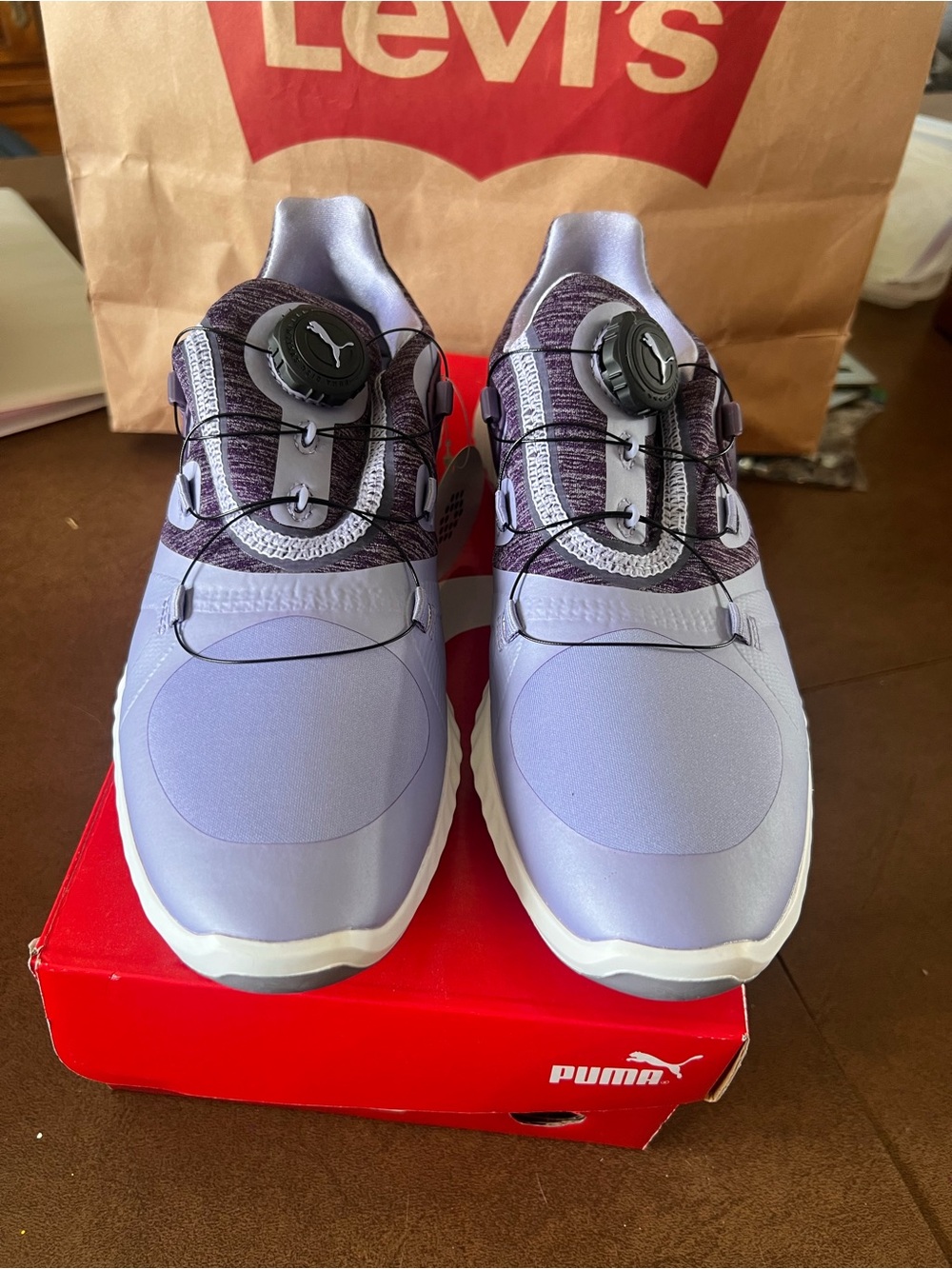 Puma Women’s Lavender and Plum Performance Sneaker with BOA Dial